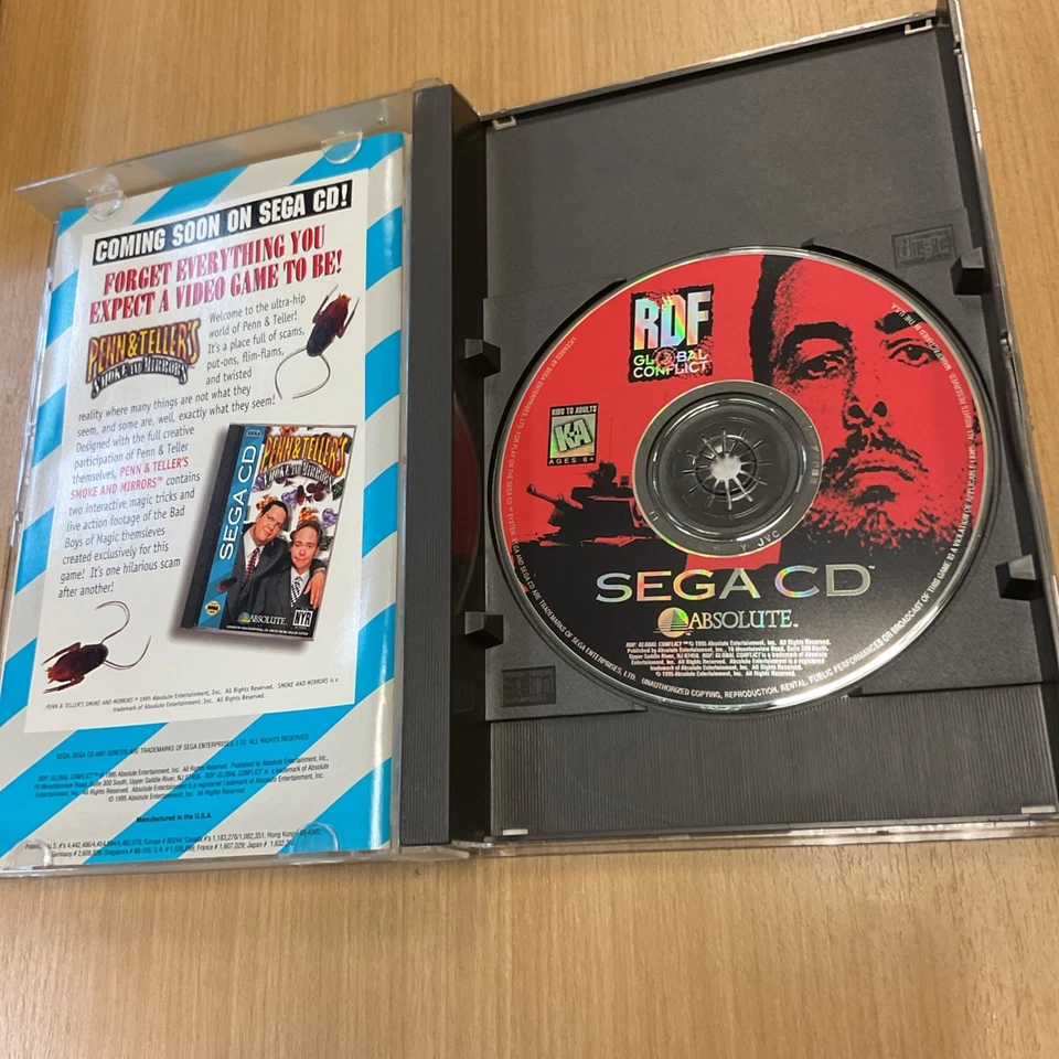RDF: Global Conflict (Sega CD, 1995) Complete W - Image 3 of 4
