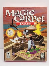 Rare VTG Bullfrog Presents Magic Carpet Plus (PC, 1995) Big Box Original Sealed