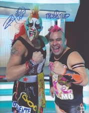 Psycho Clown & Maximo Signed 11x14 Photo BAS COA CMLL WWE Lucha Libre AAA Auto'd