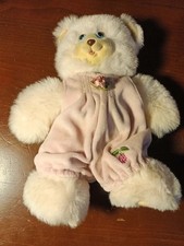 Vintage 1998 Fisher Price Sarahberry Plush Stuffed Pink 10" Bear Briarberry