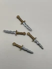 GIJoe Classified Crimson Strike Team Gold Knives Lot Of 4 - 1/12 Scale