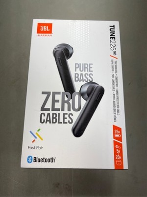 JBL Tune 225TWS True Wireless Earbud Headphones - Pure Bass Sound, Black