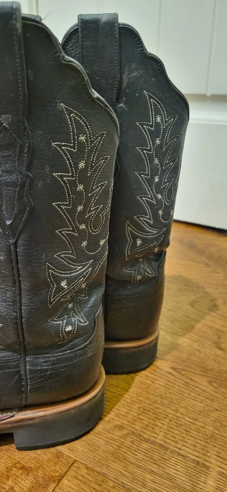 Botas Lucchese 2000 para mujer Black Stars Full Avestruz Quill talla 6.5B ¡Hechas a mano! Foto 2 de 4