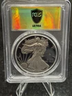 2020-W V75 PRIVY MARK $1 SILVER AMERICAN EAGLE PCGS PR70  Ultra Break Label