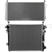 Aluminum Radiator & AC Condenser Cooling Kit For 19 Chevrolet Silverado 2500 HD
