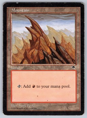 Mountain (Left) 346 Tempest Magic: The Gathering MP