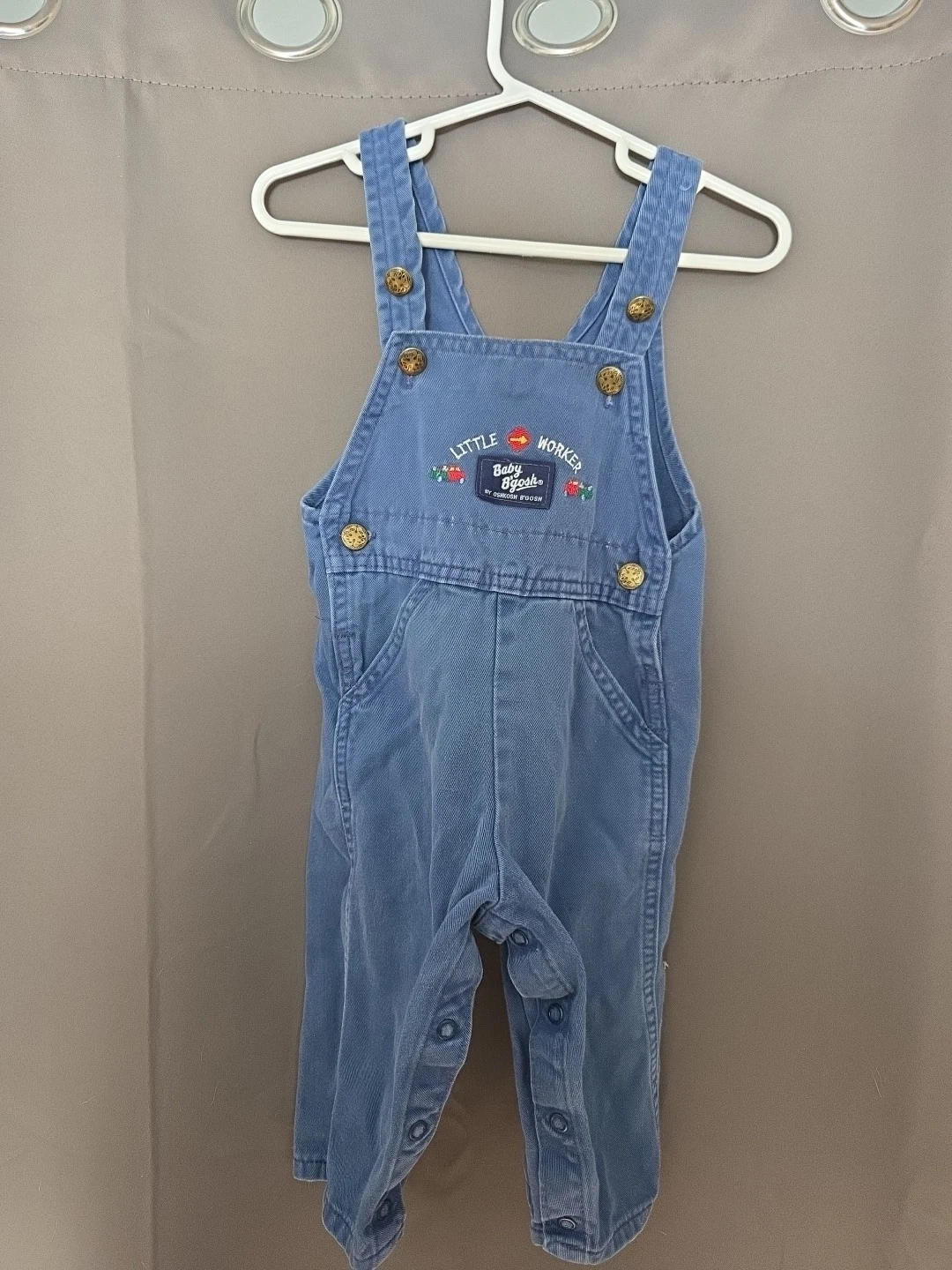 Baby Boy Clothes New Vintage Oshkosh Bgosh 18 Month Little Worker Overalls