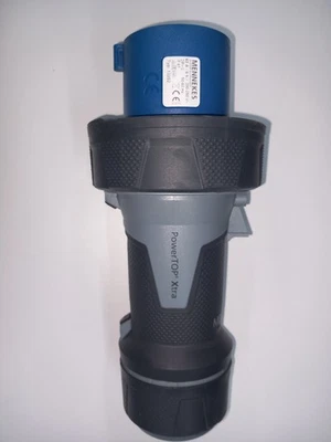 Mennekes 63A Amp 1 Phase 230V 3 Pin IP67 PowerTOP Xtra Industrial Rubber Plug