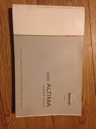 2006 NISSAN ALTIMA OWNERS MANUAL - Picture 1 of 4