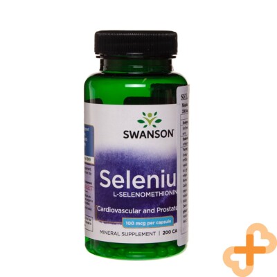 Swanson Selenium 100mcg 200 Kapseln Herz Kreislauf Und Gesundheit der Prostata