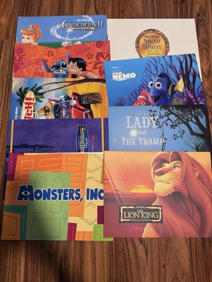 Disney Store Exclusive Commemorative Lithographs w/Envelope Lot Of 9