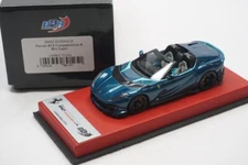 1/43 BBR FERRARI 812 COMPETIZIONE A BLUE CAPRI RED LEATHER BASE L10 N MR