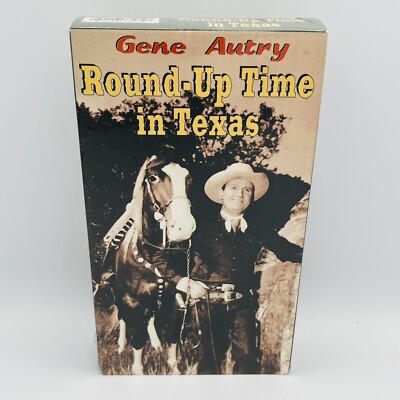 Round Up Time in Texas VHS Gene Autry, Smiley Burnette, Brand NEW SEALED