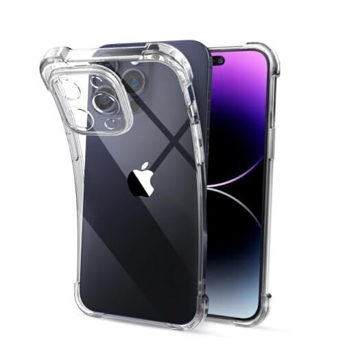 Clear Case for - Crystal Clear Military Grade Drop Protection, Non iPhone 15