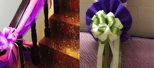 GROSSE ZUGSCHLEIFE SATINBAND Basteln Weihnachtsgeschenke Hochzeit Party Urlaub Geschenkverpackung - Bild 3 von 31