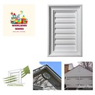 12"W x 30"H Rectangle Urethane Gable Vent Louver, Functional