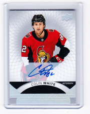 17-18 2017-18 UPPER DECK PREMIER COLIN WHITE SILVER SPECTRUM AUTOGRAPH ROOKIE 81