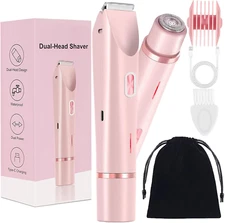 Dermave Bikini Shaver, Silky Glow 2 in 1 Body Shaver, Glow Aura Womens Shavers 2