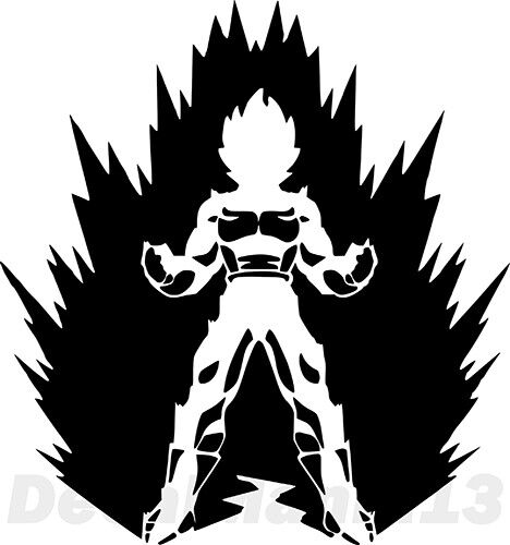 SRBB0275 Vegeta Final Flash Car Window Decal Sticker anime DRAGON