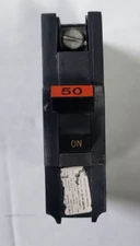 FPE 50 AMP 1 POLE NA150 STAB-LOK Thick Wide CIRCUIT BREAKER RED HANDLE