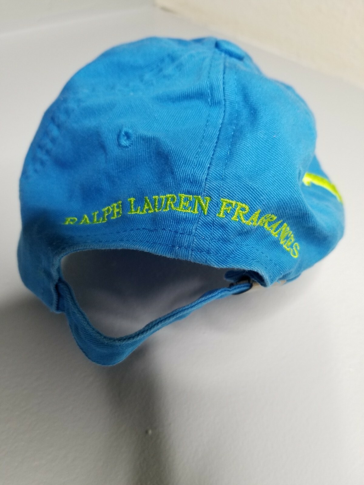 Cappello Polo Ralph Lauren Fragrances Strapback Big Pony Blu Ricamato #1
