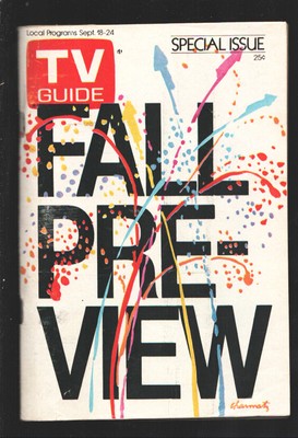 MAG: TV Guide 9/18/1976-Fall Pre-View issue-Central FL edition-Newsstand issu...