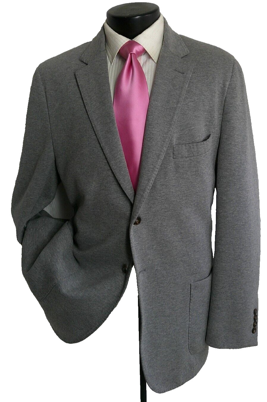 # Robert Talbott Solid Gray 2Button Side Vents Co… - image 3