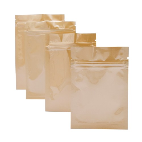 100 Double-Sided Glossy Colored Flat Zipper Seal Lock Food Packaging Zip Bags - Picture 5 of 15