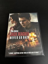 Jack Reacher: Never Go Back DVD Movie Thrilled Action Tom Cruise 2016