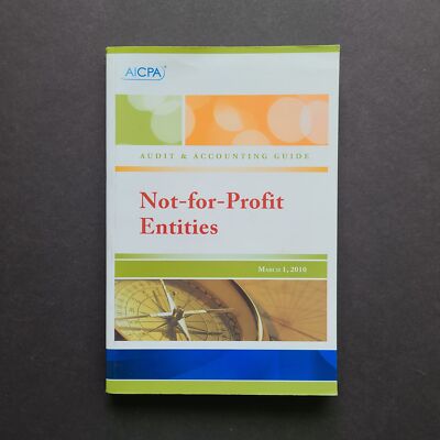 Book Audit & Accounting Guide Not for Profit Entities Bookkeeping AICPA 2010