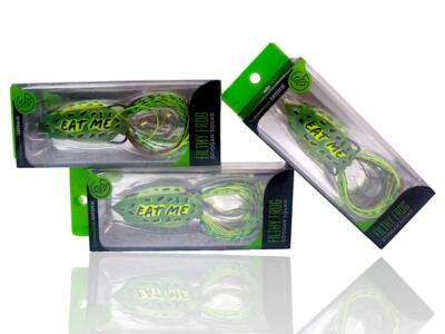 (3 Pack) Googan Squad Poppin' Filthy Frog Topwater Lure 5/8oz Leopard Frog- New