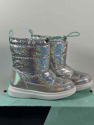 Magellan Outdoors Girls Silver Shimmer Boots