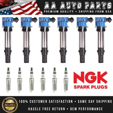 Energy Ignition Coil & NGK Iridium Spark Plug for Allure CTS SRX Traverse UF375