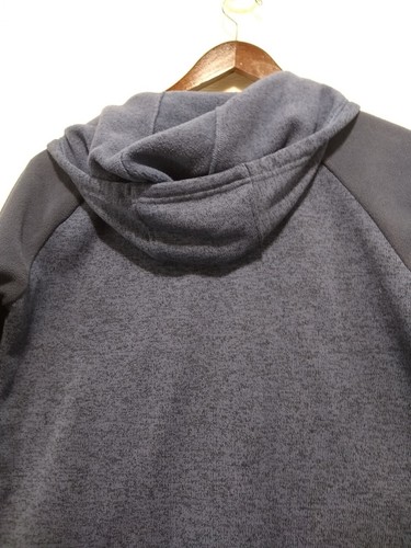 Columbia ~ Full Zip Fleece Hoodie Jacket - Youth Sz XL Women Sz Med - Blue Gray - Picture 7 of 10