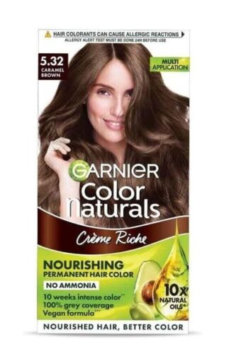 Garnier, Hair Colouring Creme, Long-lasting Shade: 5.32 Caramel Brown, 70ml - Picture 1 of 5