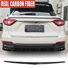 Carbon Rear boot Lid Cover Tailgate Door Trim Fit For Maserati Levante 2016UP