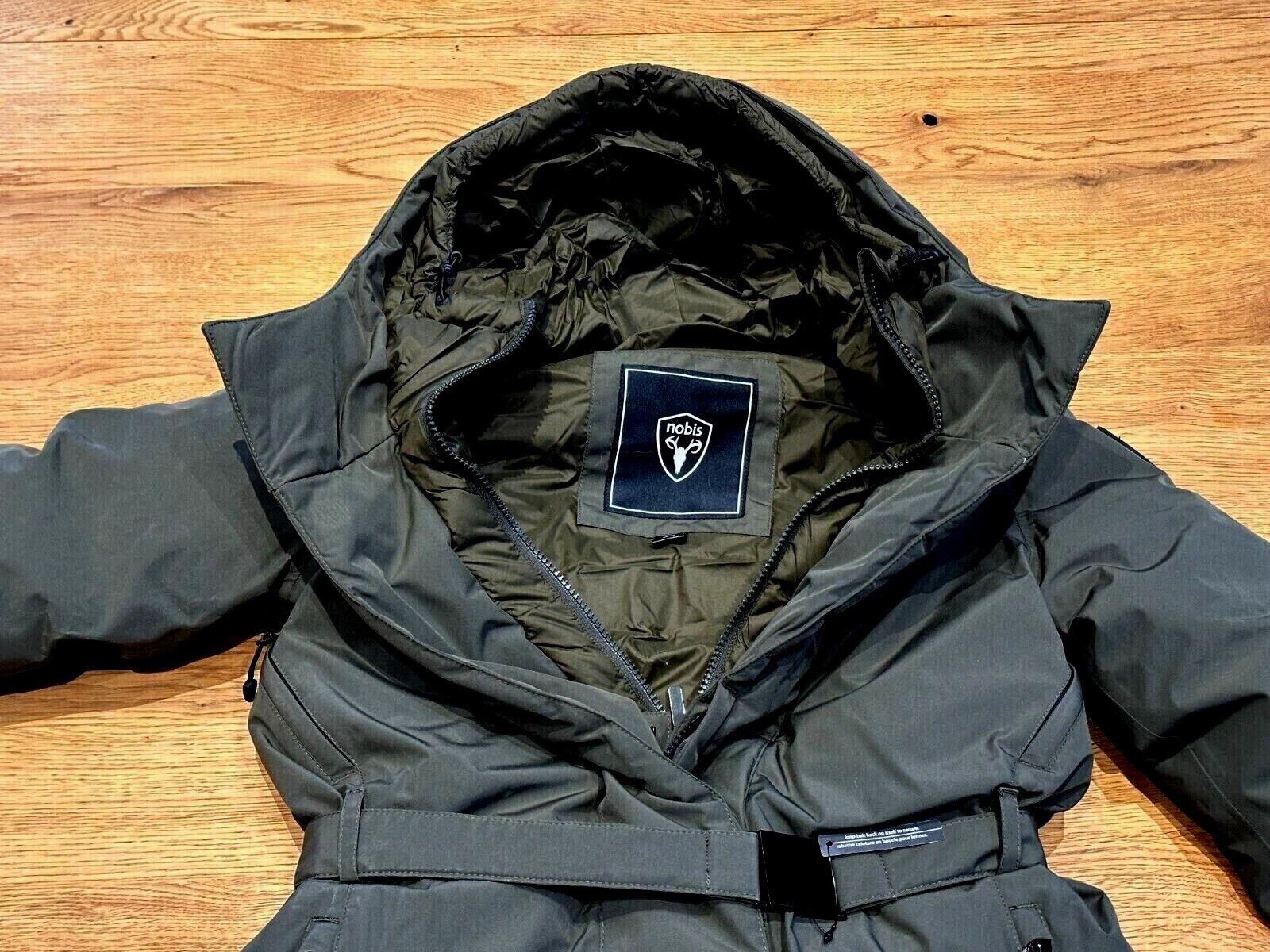 NOBIS Lara Women's Belted Parka - Fatigue  New  Sizes XS, S, M, L - RRP £1245 image 7
