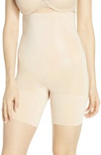 SPANX SS1915 OnCore High-Waisted Mid-Thigh Shaper Bodysuit NUDE Size L