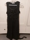 saint tropez xs Size 10 Pit2Pit 17 Sleeveless Dress Satin  Belt Length 37