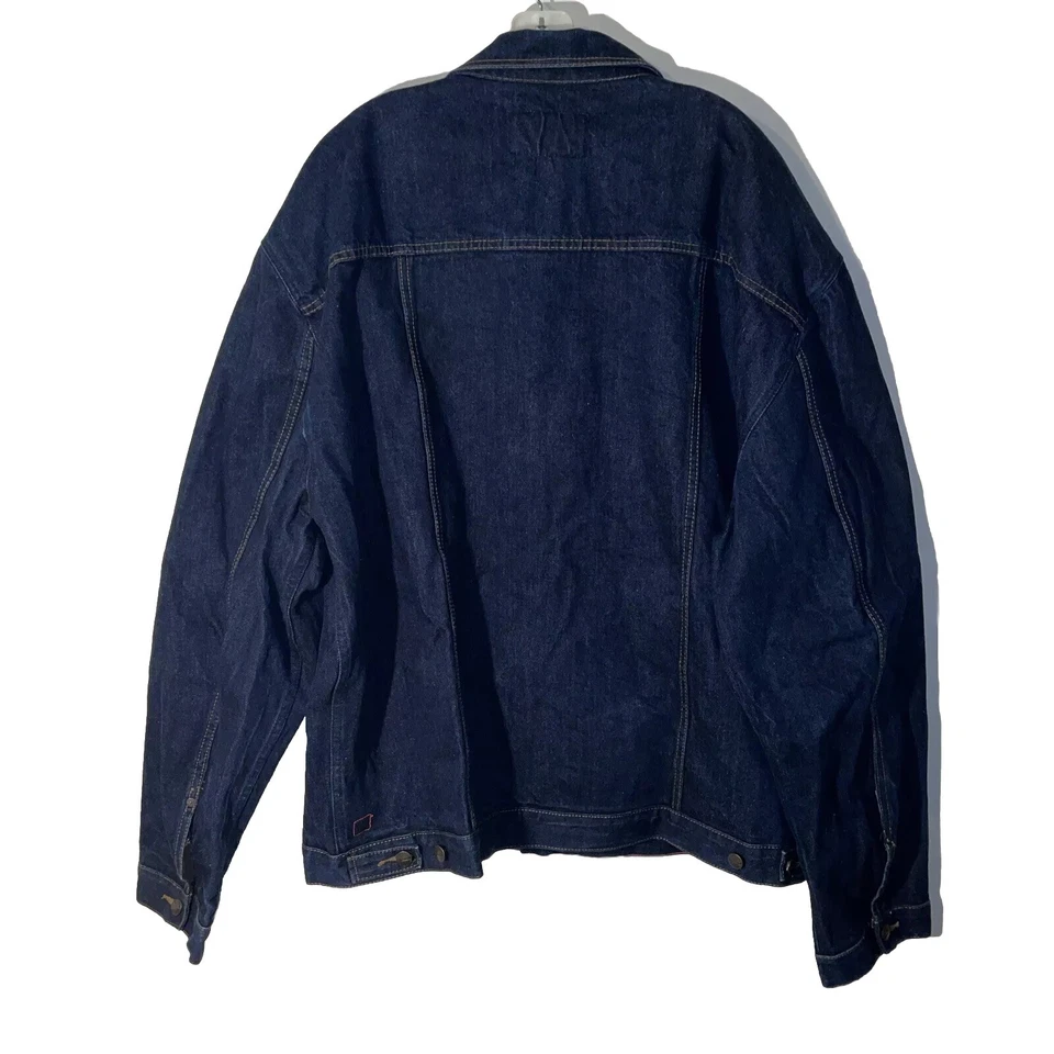 Chaqueta vaquera vintage Marithe Francois Girbaud azul con ribete de camionero talla XXXXL Foto 2 de 4