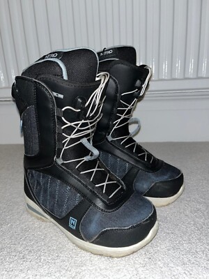 Nitro Flora TLS Snowboard Boots schwarz Gr. UK 5 Damen sehr guter Zustand Twin Lacing System