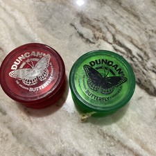 Vintage Duncan Butterfly Red And Green Yoyo Yo-yo Toy