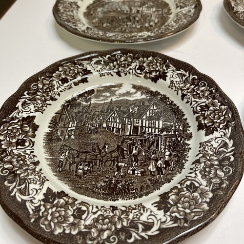 Meakin Royal Staffordshire Stratford Stage Bread & Butter Appetizer Plate Set 6 - Picture 8 of 11
