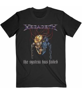 MEGADETH  Camiseta Systems Fail Tee black Official MEGATS06MB