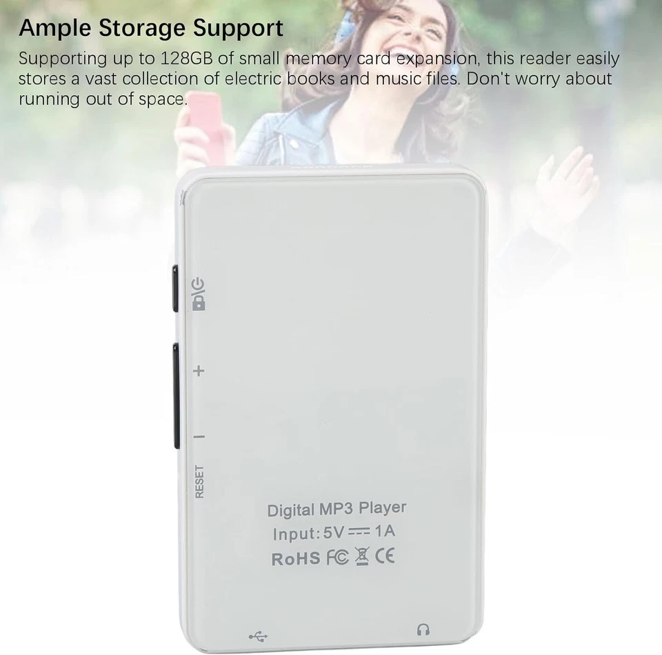 E-book Reader, 2.7 Inch Ink Screen Compact MP3 Player FREE SHIPPING New - Image 4 of 4