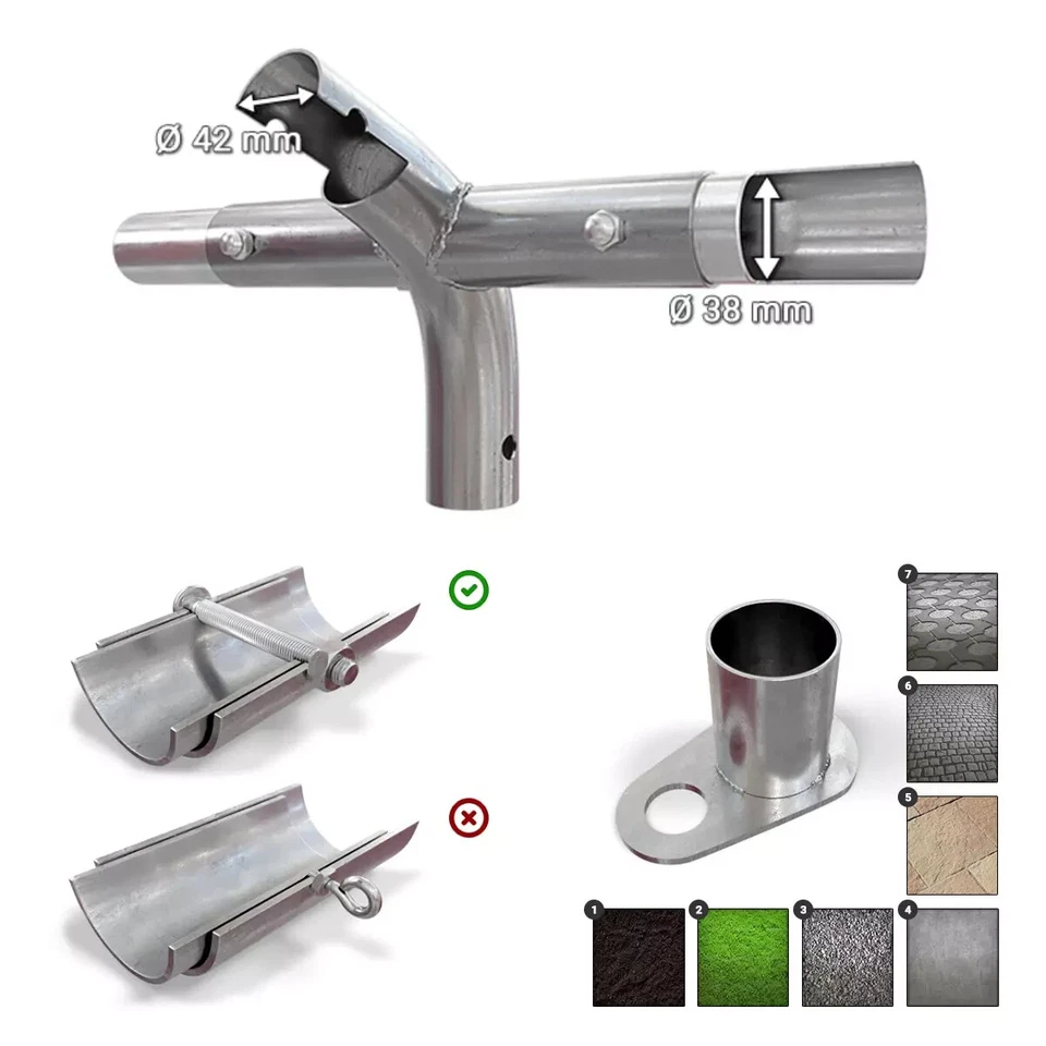 Partyzelt 3x4 - 6x12m Pavillon Gartenzelt Unterstand Bierzelt Festzelt NEU PVC S - Bild 4 von 4