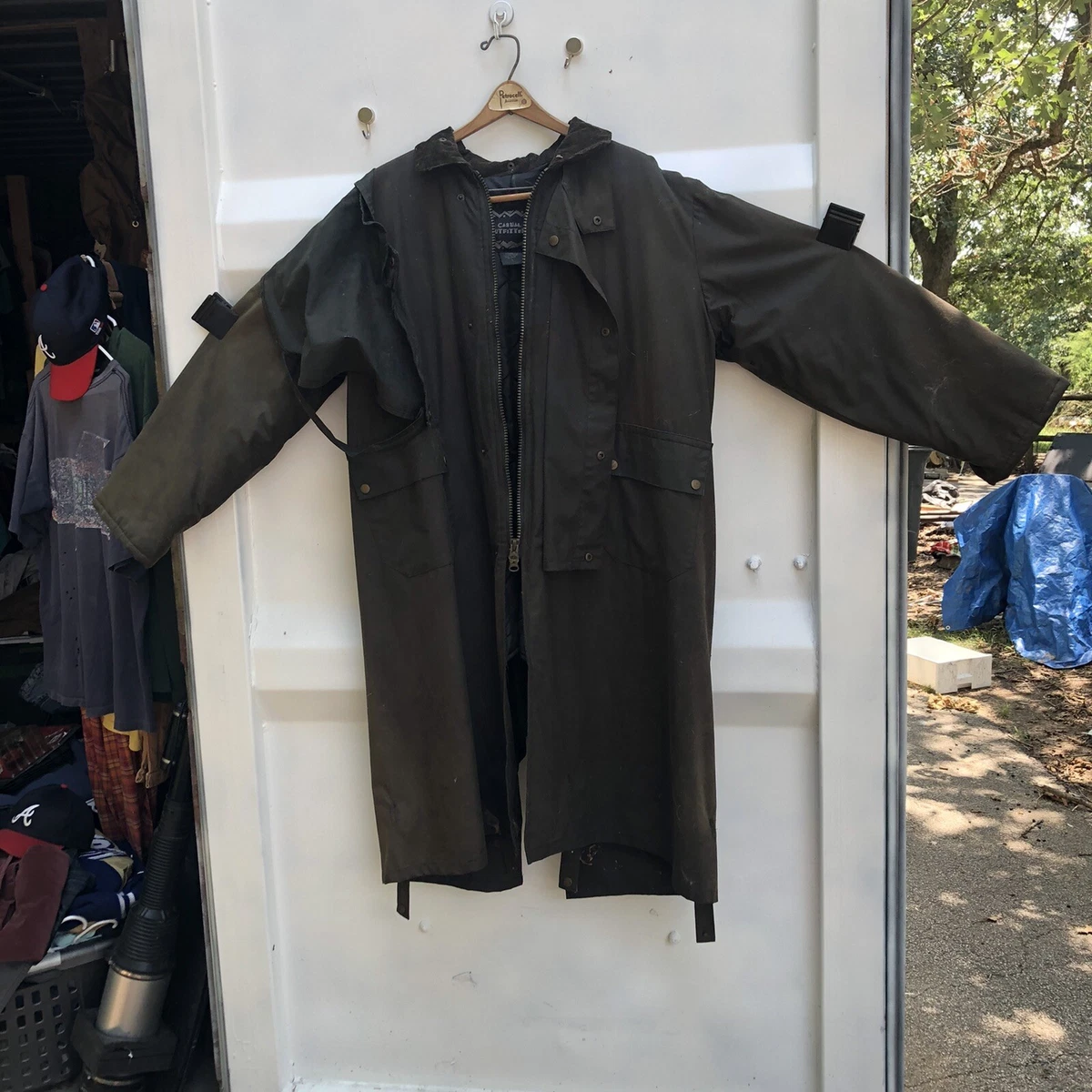 Mens shop oilskin duster