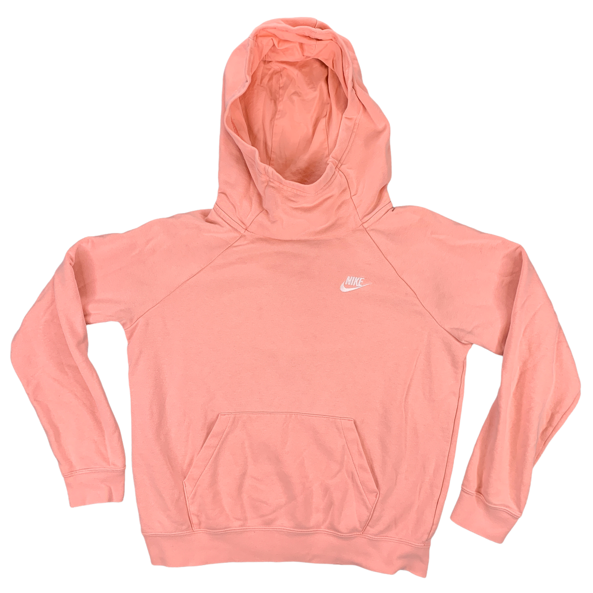 Nike Sportswear Funnel Neck Hoodie Womens Medium Pink Pullover