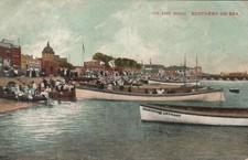 1909 VINTAGE East Beach Southend on Sea POSTC...