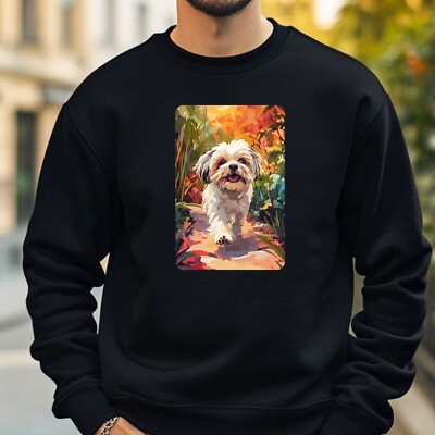 Shih Tzu Walking Sweatshirt Cosy And Perfect For Any Occasion S To 4XL